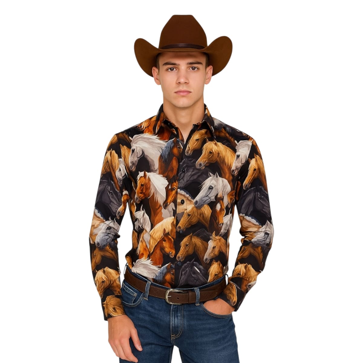 Camisa Caballos M03