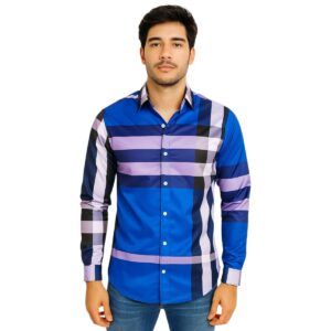 Camisa Cuadro BBerry 2 Azul Rey