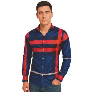 Camisa Cuadro BBerry 2 Azul Marino