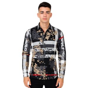 Camisa Camuflajeado Negro