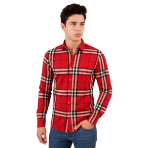 Camisa Cuadro Moderno Rojo