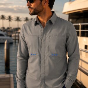 Camisa Antifluidos con Ventilacion, Deportiva Gris