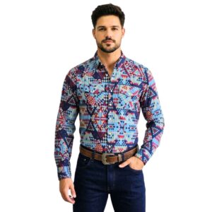 Camisa Vaquera Estampado Checotah Mod 2
