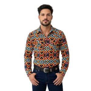 Camisa Vaquera Estampado Checotah Mod 4